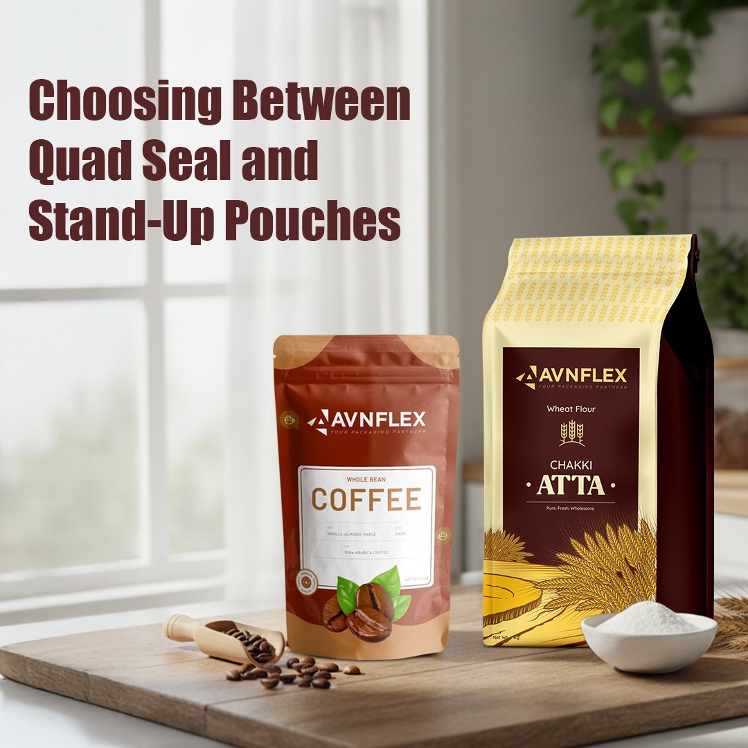 Choosing Between Quad Seal and Stand-Up Pouches