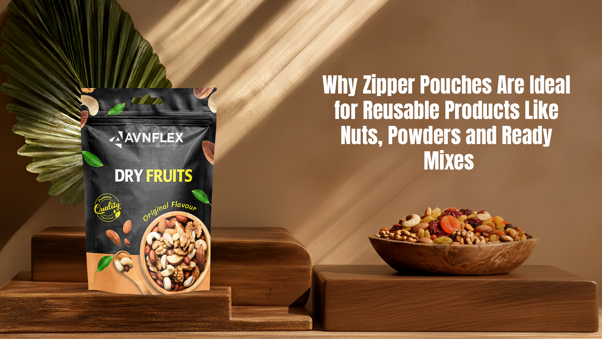 Why Zipper Pouches Are Ideal for Reusable Products Like Nuts, Powders, and Ready Mixes